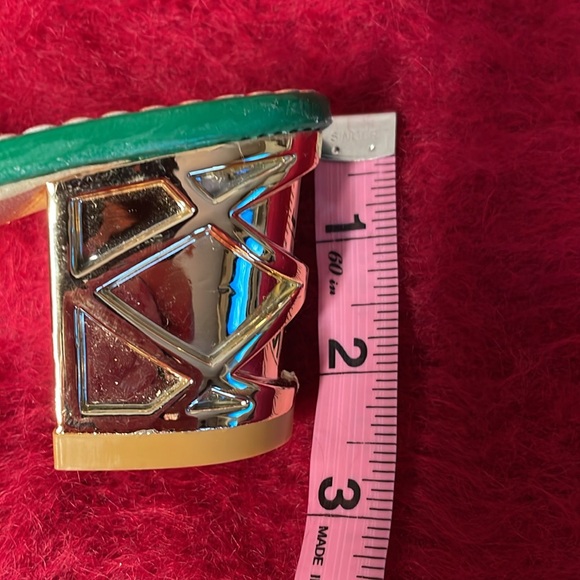 JEWELED HEELS GOLD, GREEN, PINK AND AMBER COLORED GEMS MIRRORED HEELS SIZE 38 - Picture 10 of 12